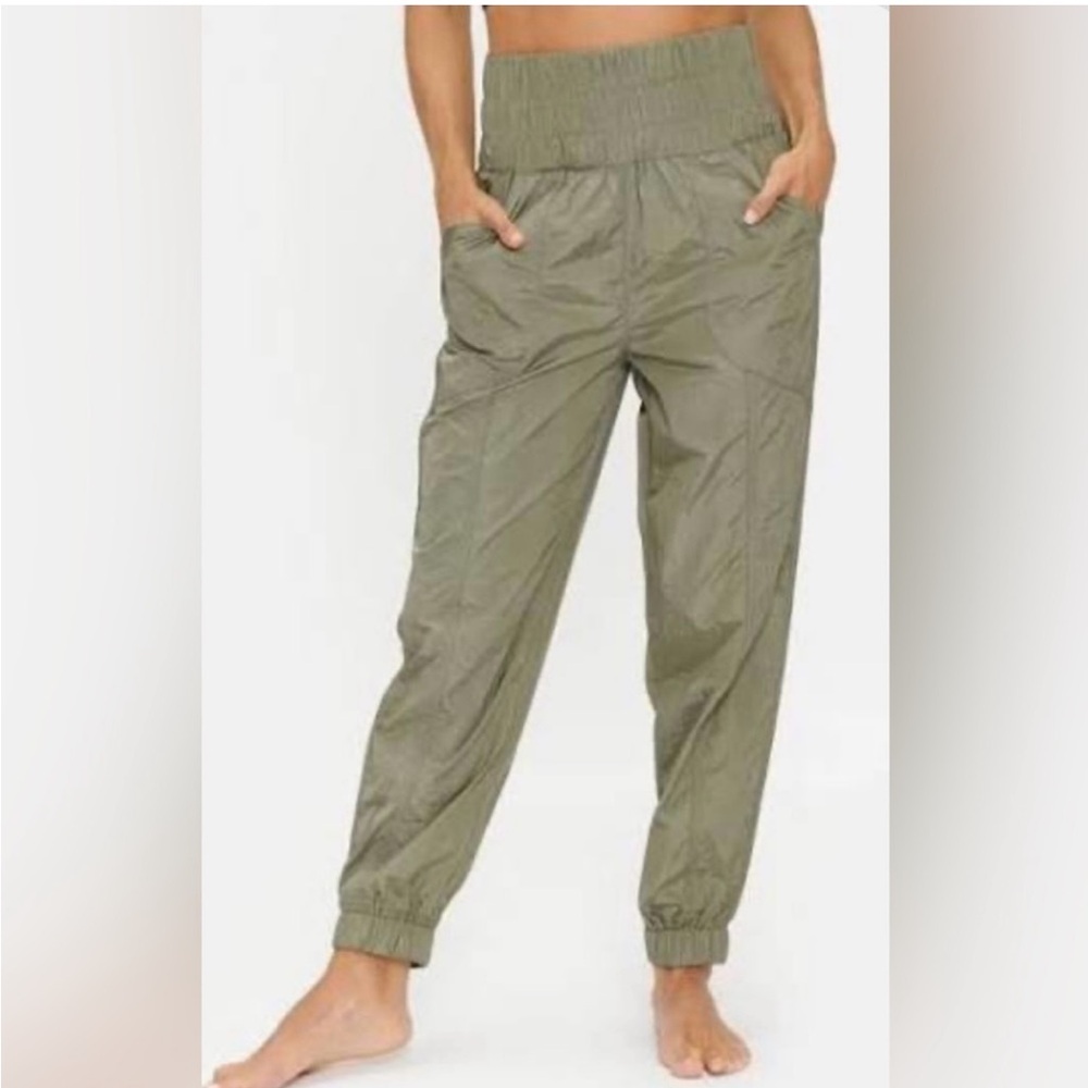 FP movement free people army green joggers M